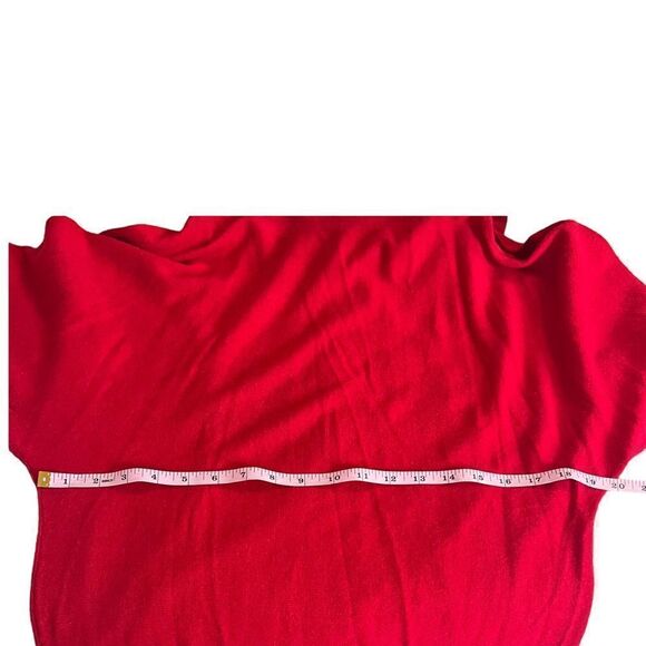 Club Monaco Red Tinashe Cowl Neck Cold Shoulder Tie Sweater NWT - Picture 9 of 14